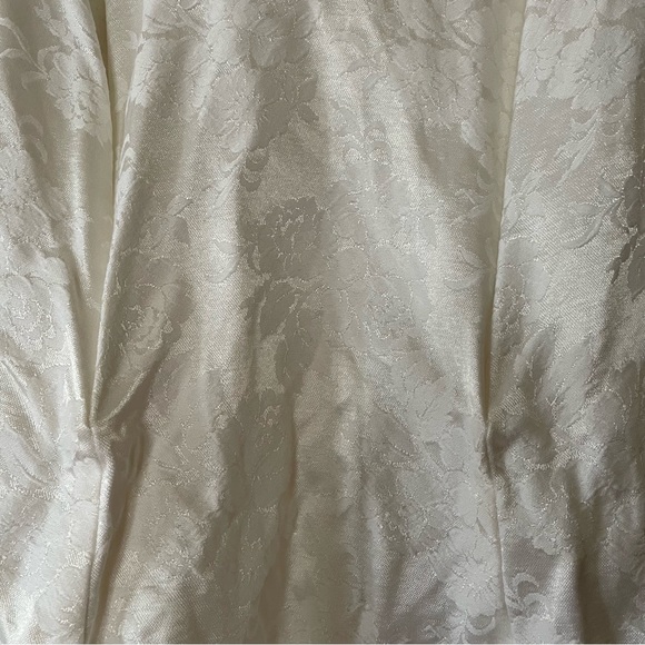 Jessica McClintock for Gunne Sax vintage mini dress with bow back cold shoulder - Picture 6 of 8